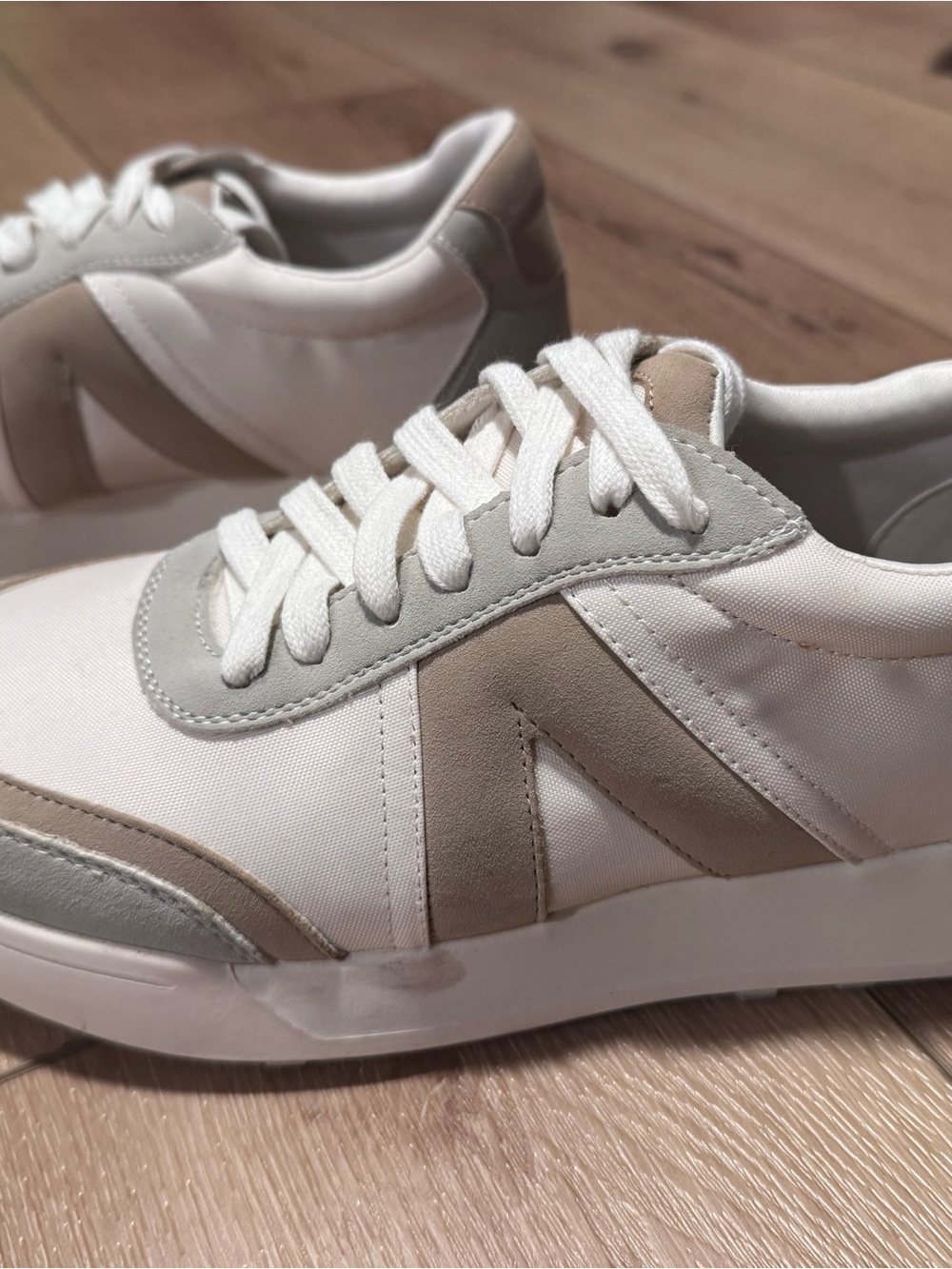MIA Cream and Tan Casual Sneaker